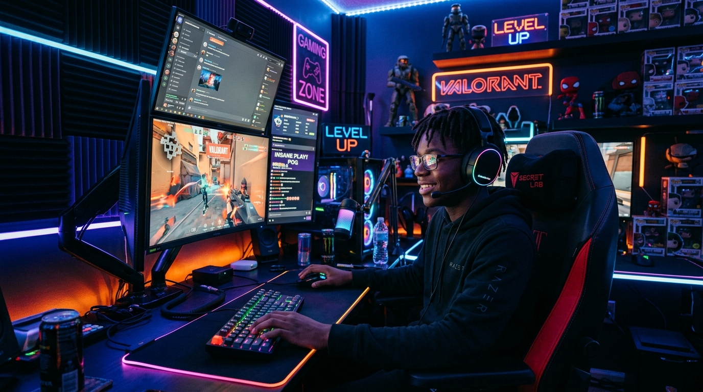 Gaming with low-latency fiber and radio internet