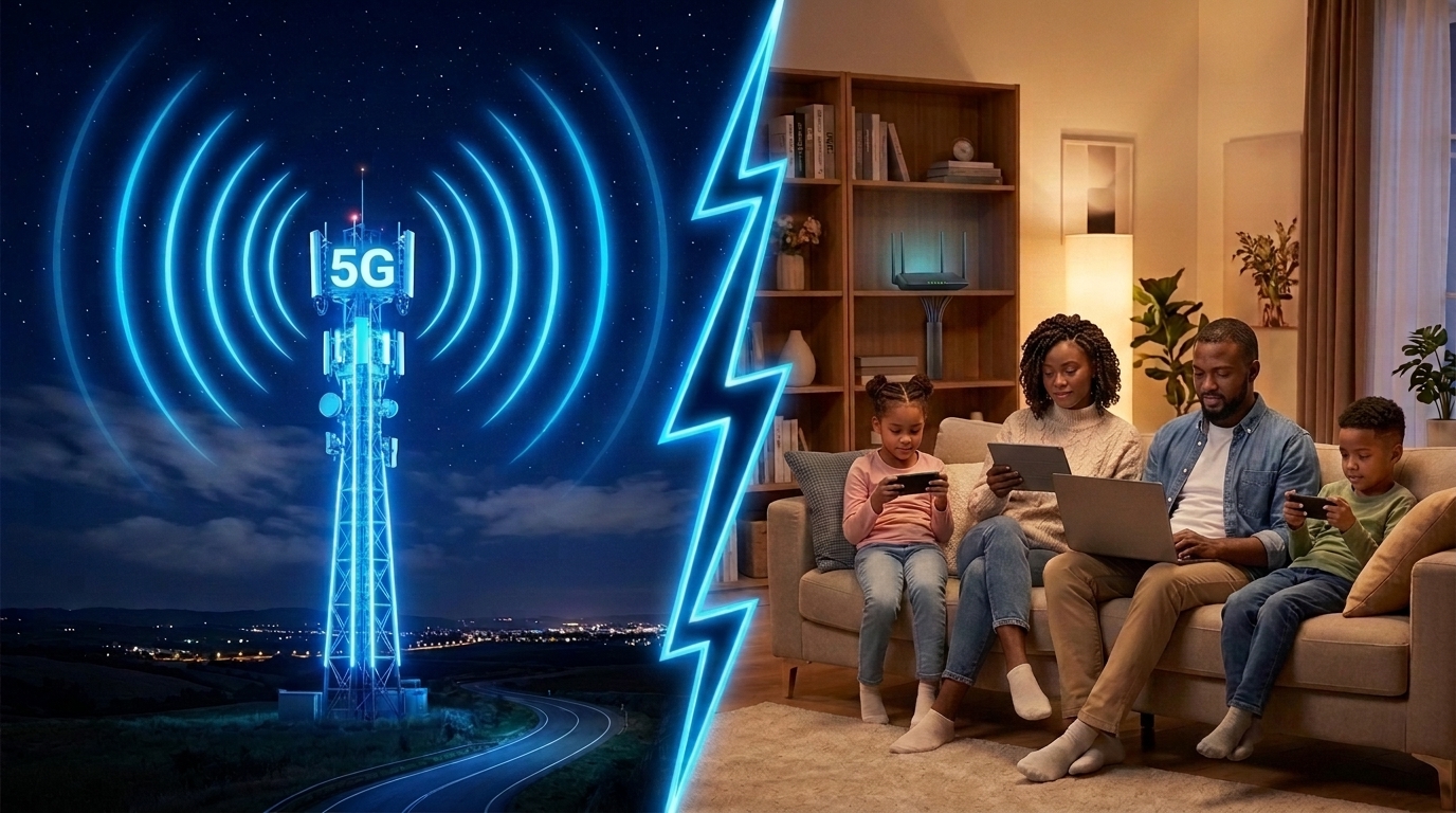 Comparing 5G mobile broadband with fixed home internet