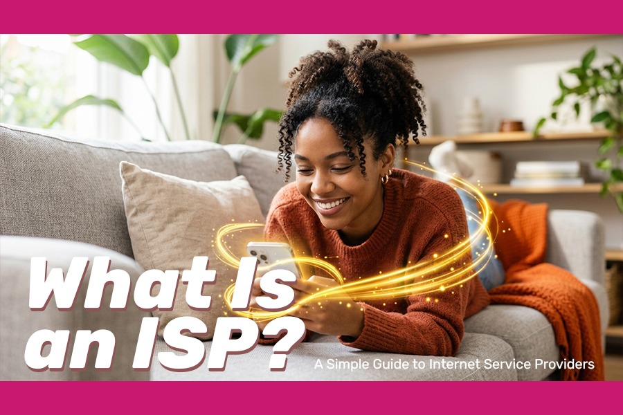 How an internet service provider connects homes to the web